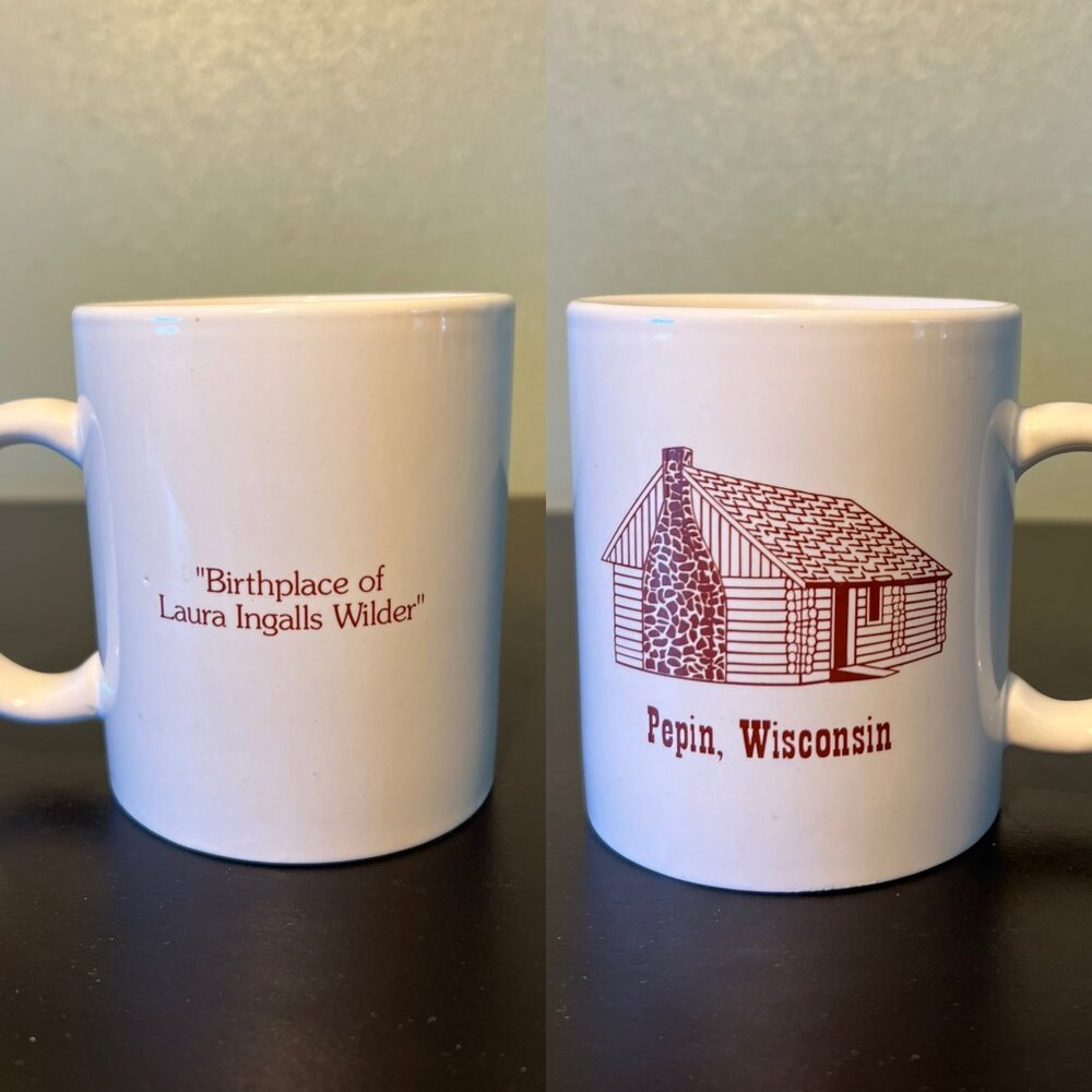 LAURA INGALLS WILDER Birthplace Souvenir Mug Pepin Little House on the Prairie